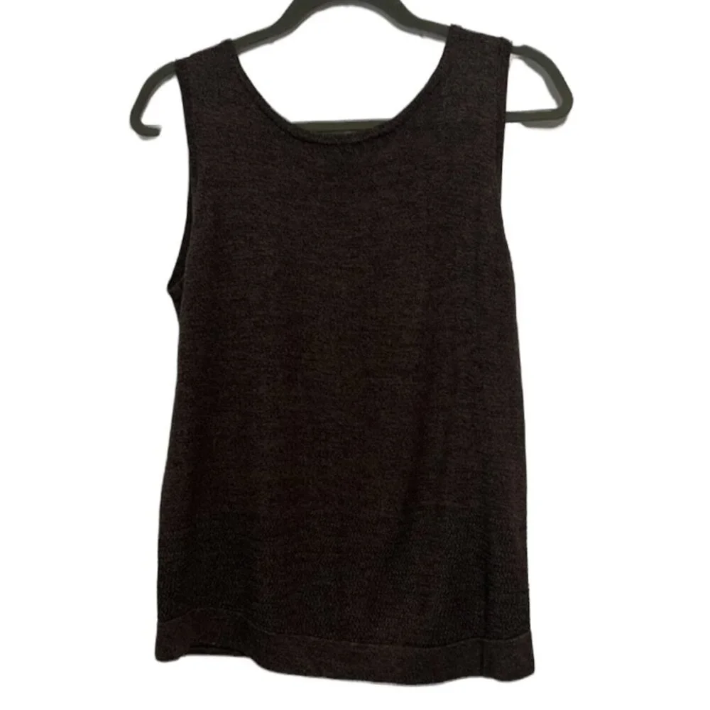 Mel & Lisa silk blend sleeveless top with matching cardigan size small - Picture 3 of 7